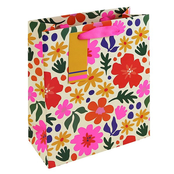 Bright Floral Gift Bag Medium
