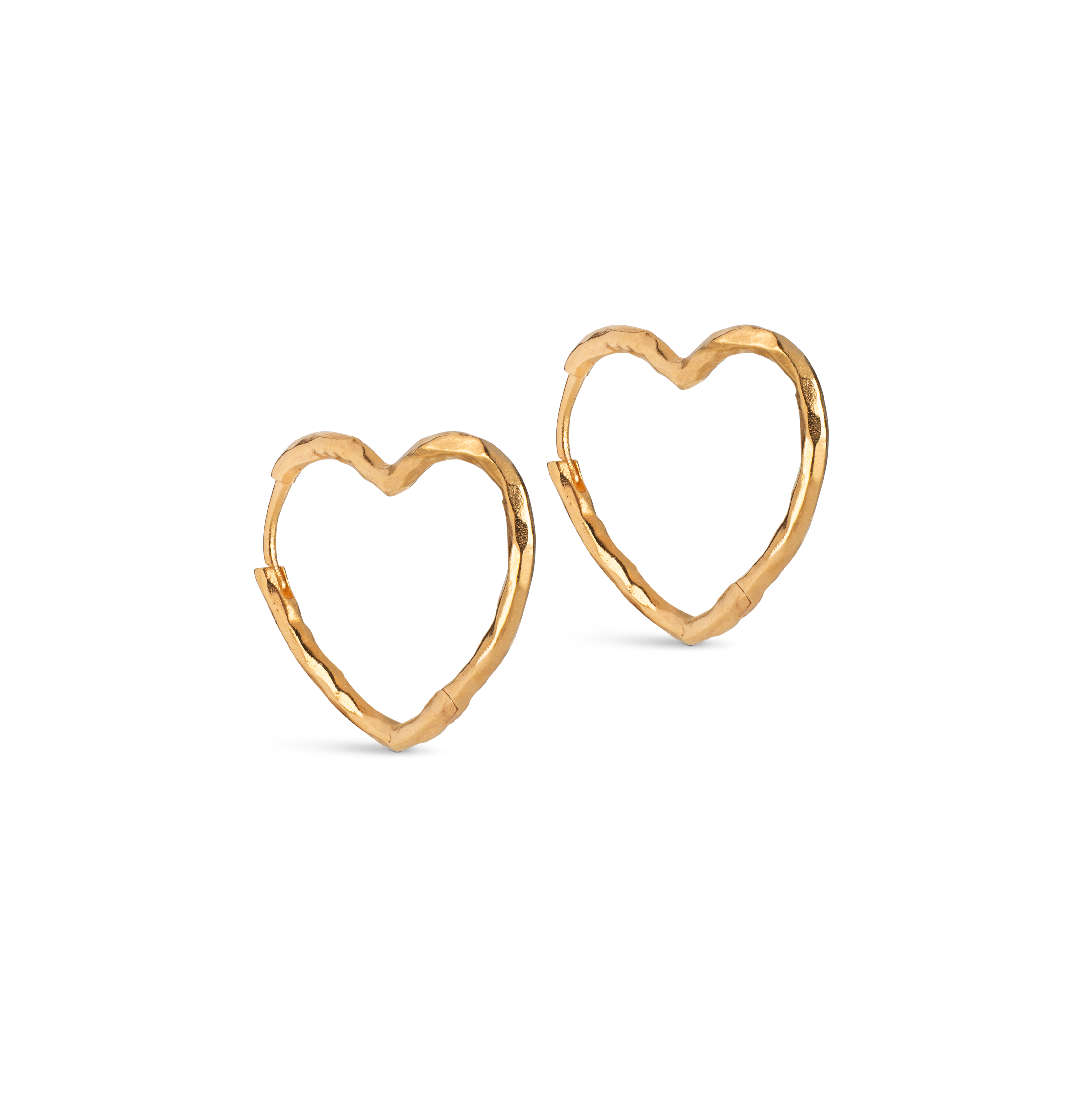 ENAMEL Copenhagen Organic Heart Medium Hoop Earrings