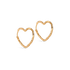 ENAMEL Copenhagen Organic Heart Medium Hoop Earrings