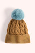 Powder Elise Bobble Hat - Chocolate/ice
