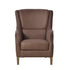 Halo Elliot Full Aniline Leather Accent Chair Natural Washed Chocolate