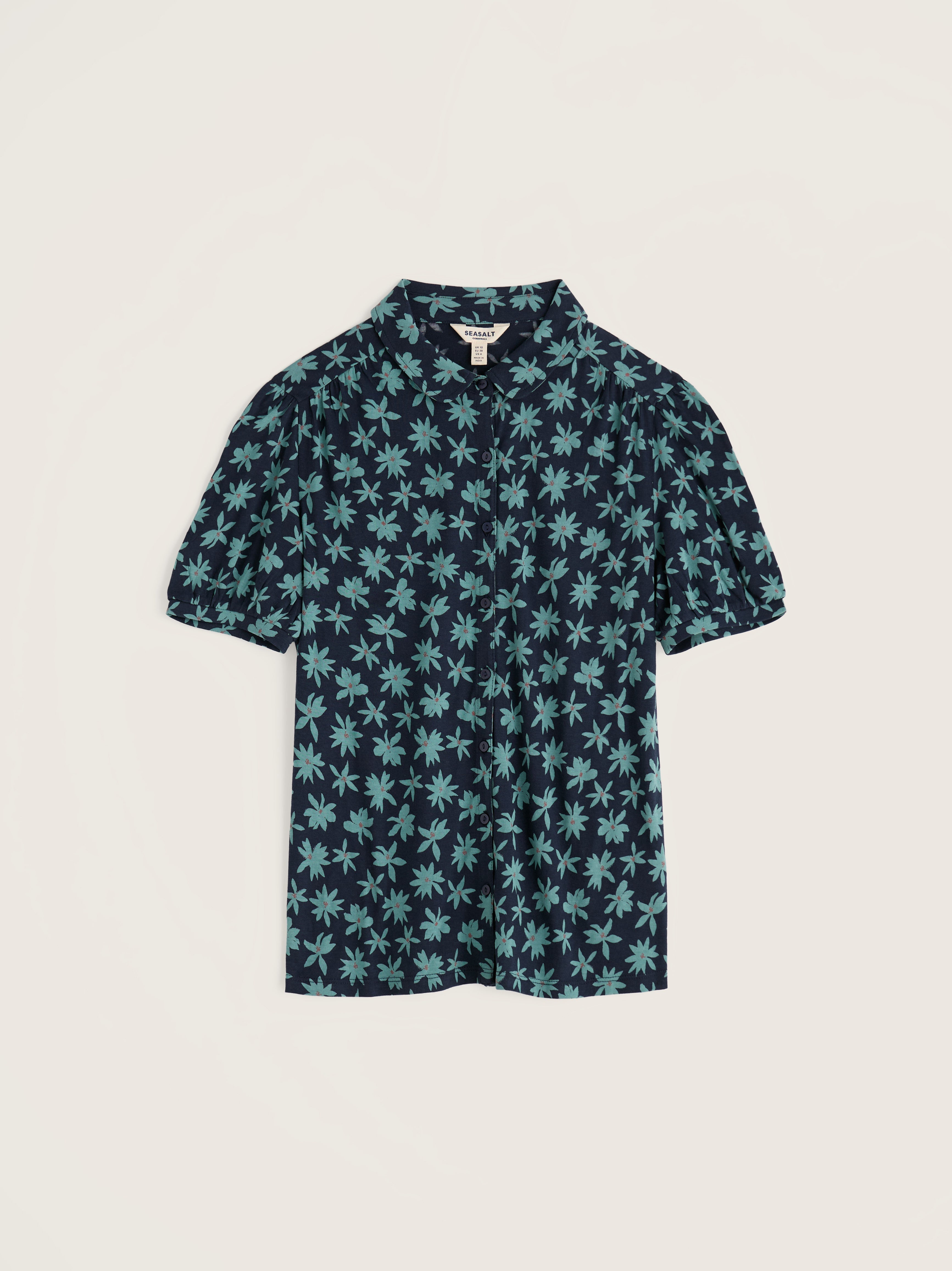 Seasalt Embrace Short Sleeve Shirt Tropic Bloom Maritime