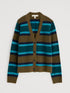 Seasalt Etching Cardigan Earthenware Cyan Mix