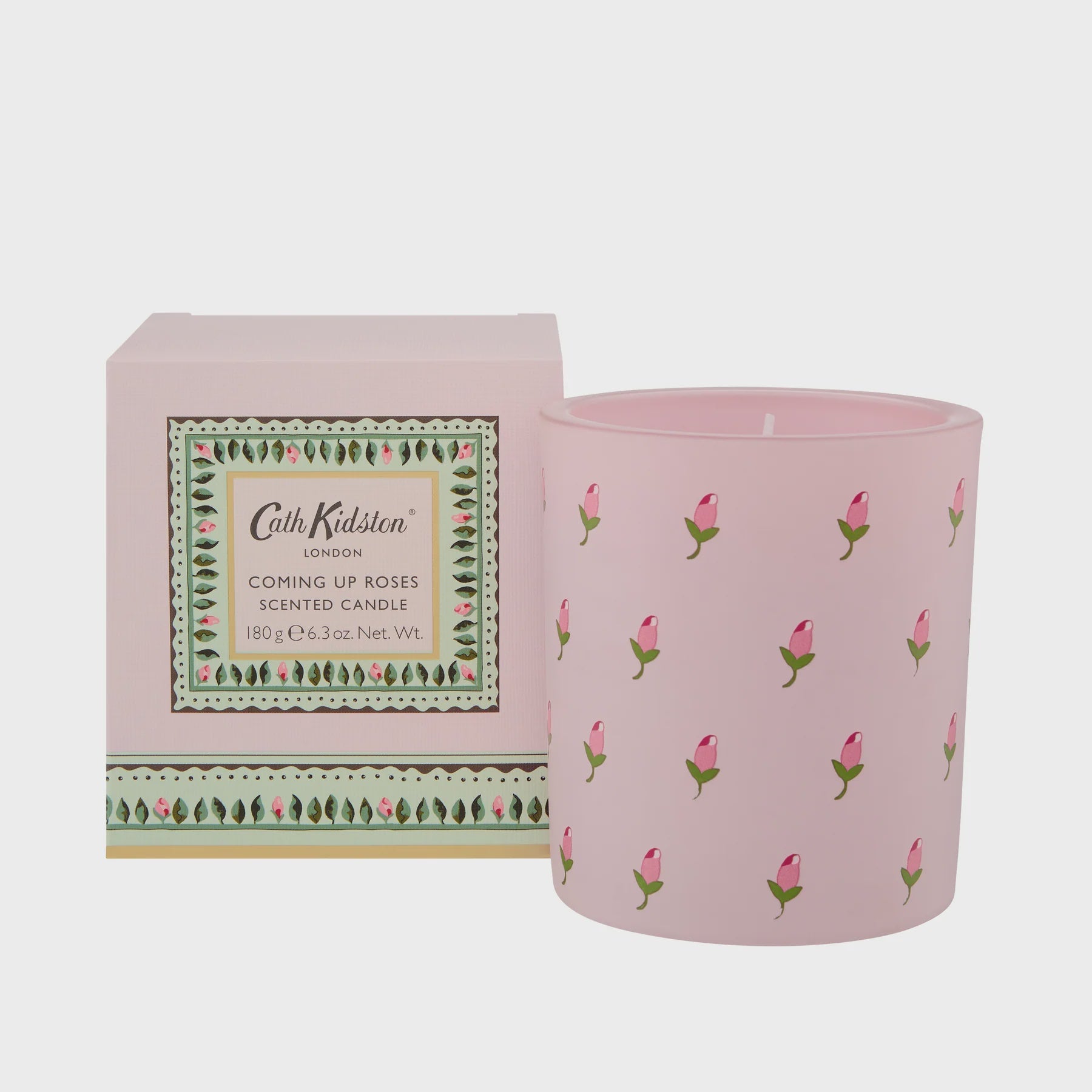 CK Home Fragrance Coming Up Roses Glass Candle 180g  (Pink)