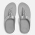 FitFlop Fino Pearls-And-Crystal Toe-Post Sandals Silver