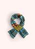 Powder Fair Isle Scarf Teal Mix