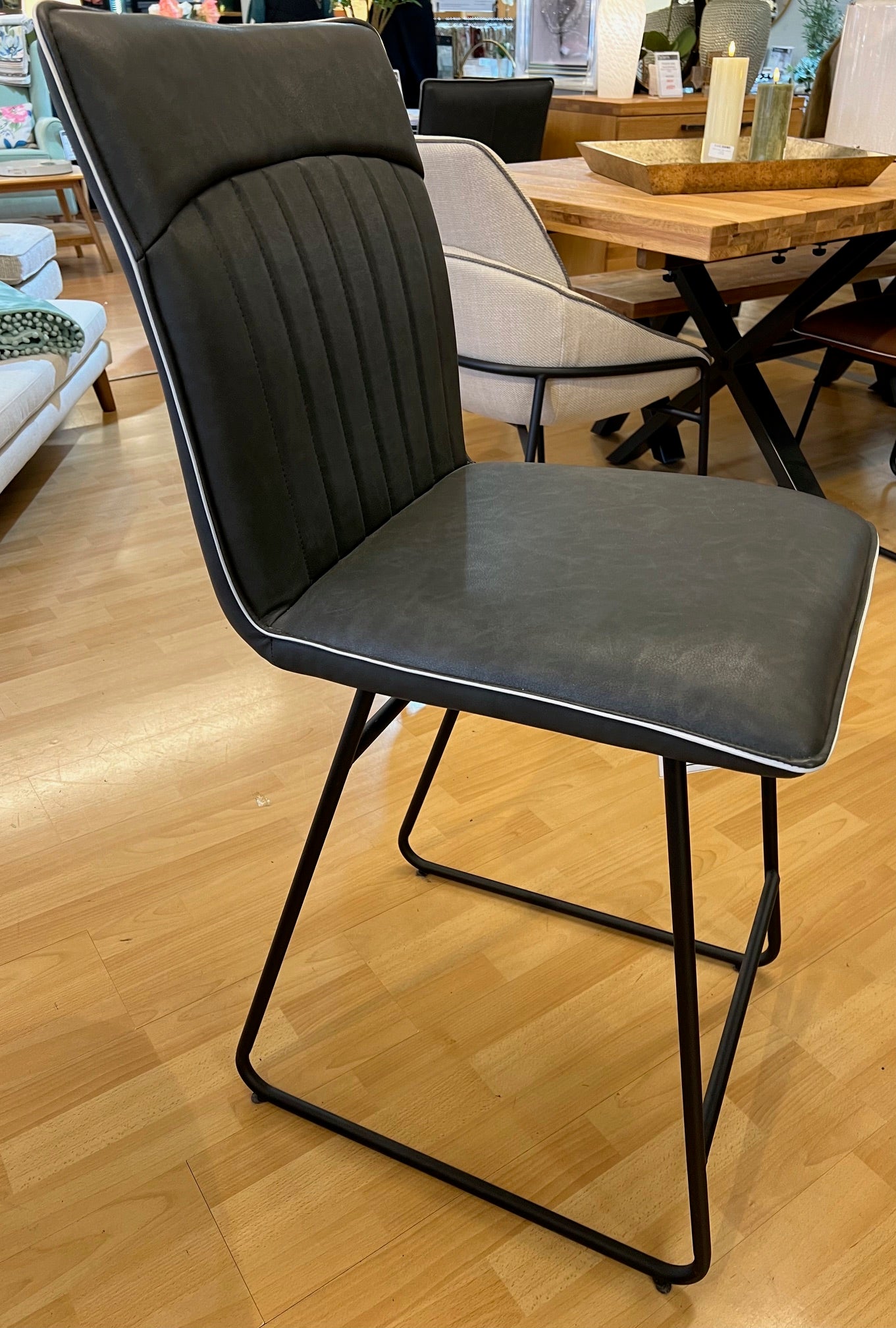 Forest Charcoal or Tan Bar Stool