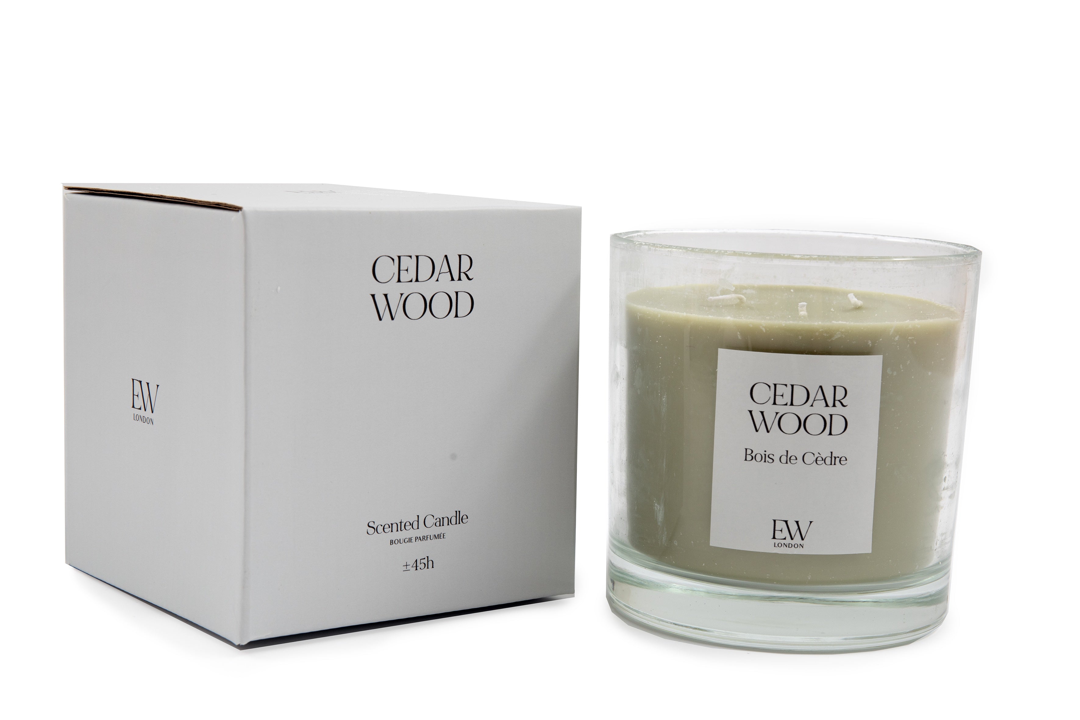 3 Wick Glass Candle - Cedar Wood