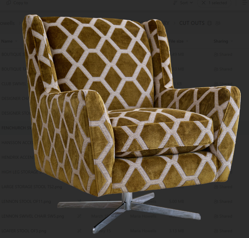 Felicity Gallery Swivel Chair