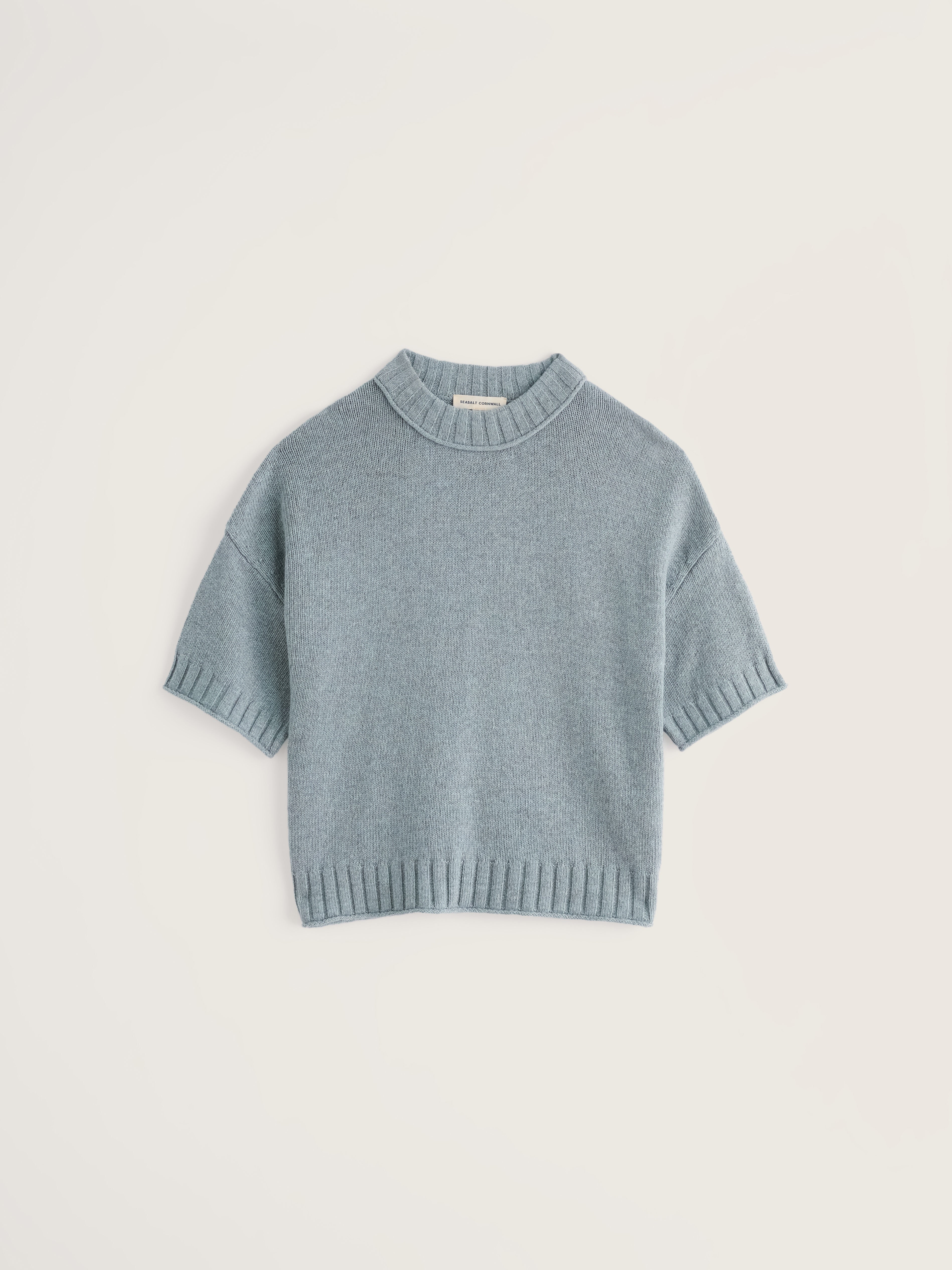 Seasalt Fistral Knitted Crew Neck Jumper Limpet