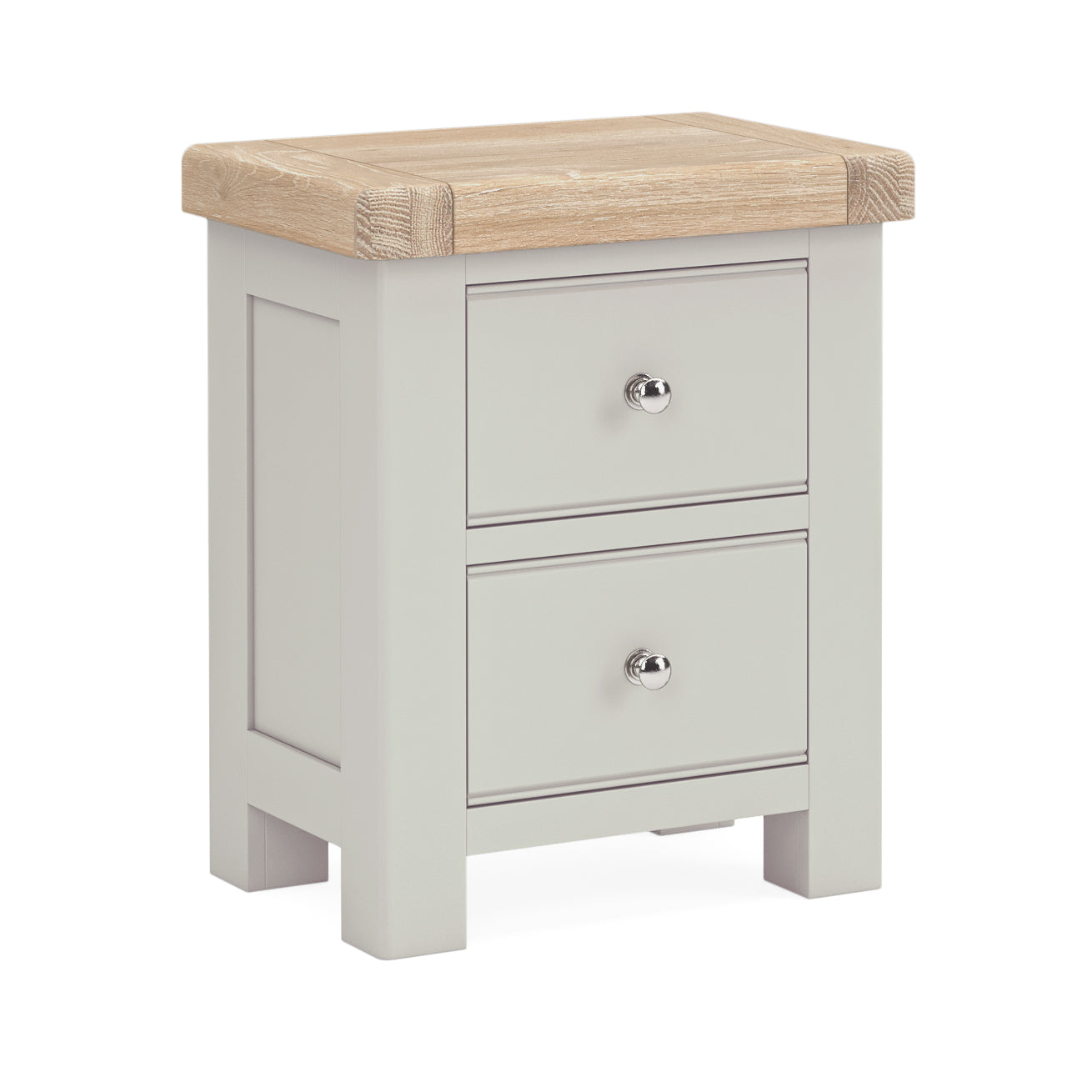 Provence Oak Stone 3 Over 4 Grey Chest Of Drawers.