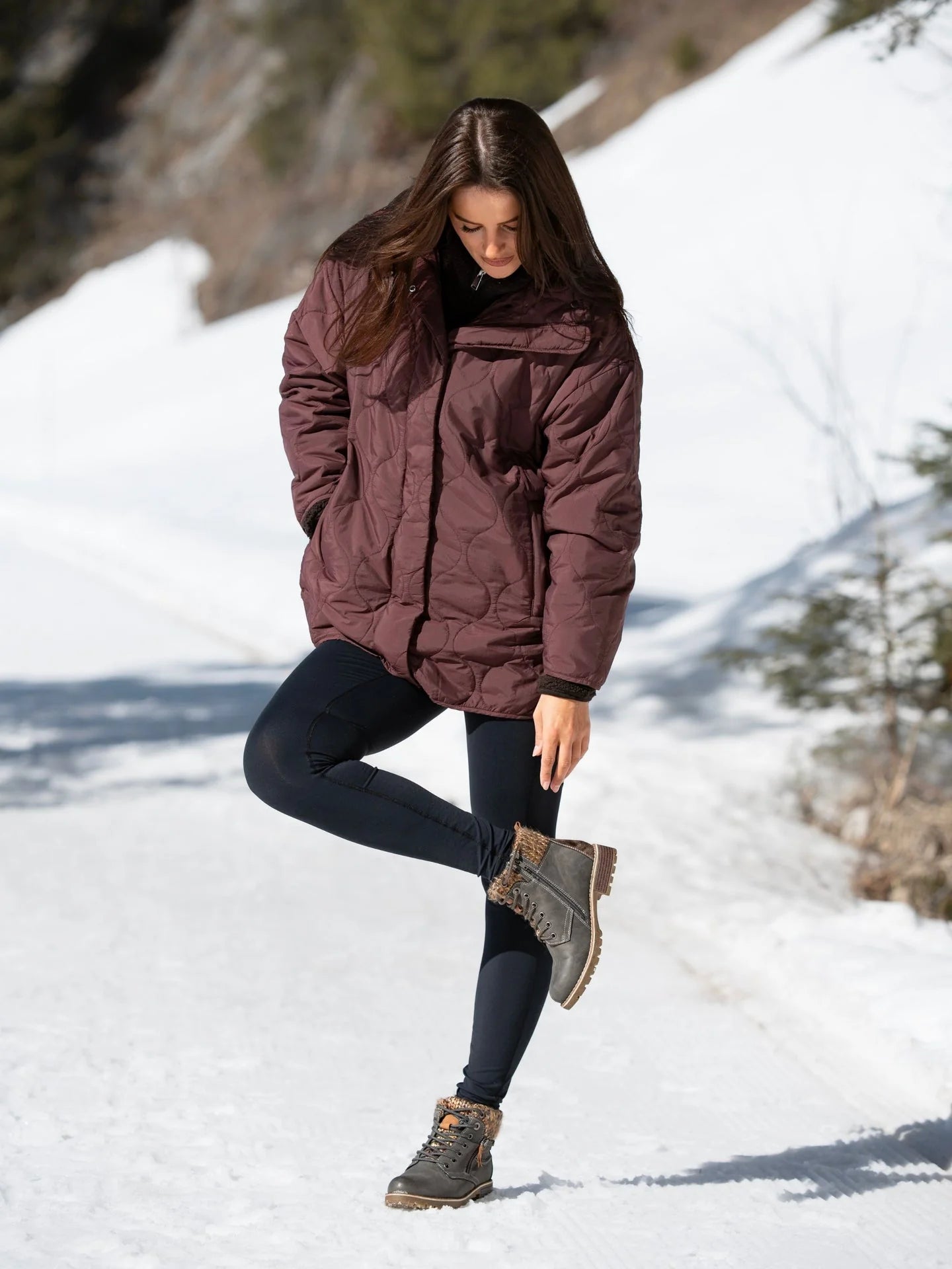 Lunar Millie Grey Waterproof Boot
