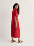 Seasalt Grass Wave Dress Boat Red