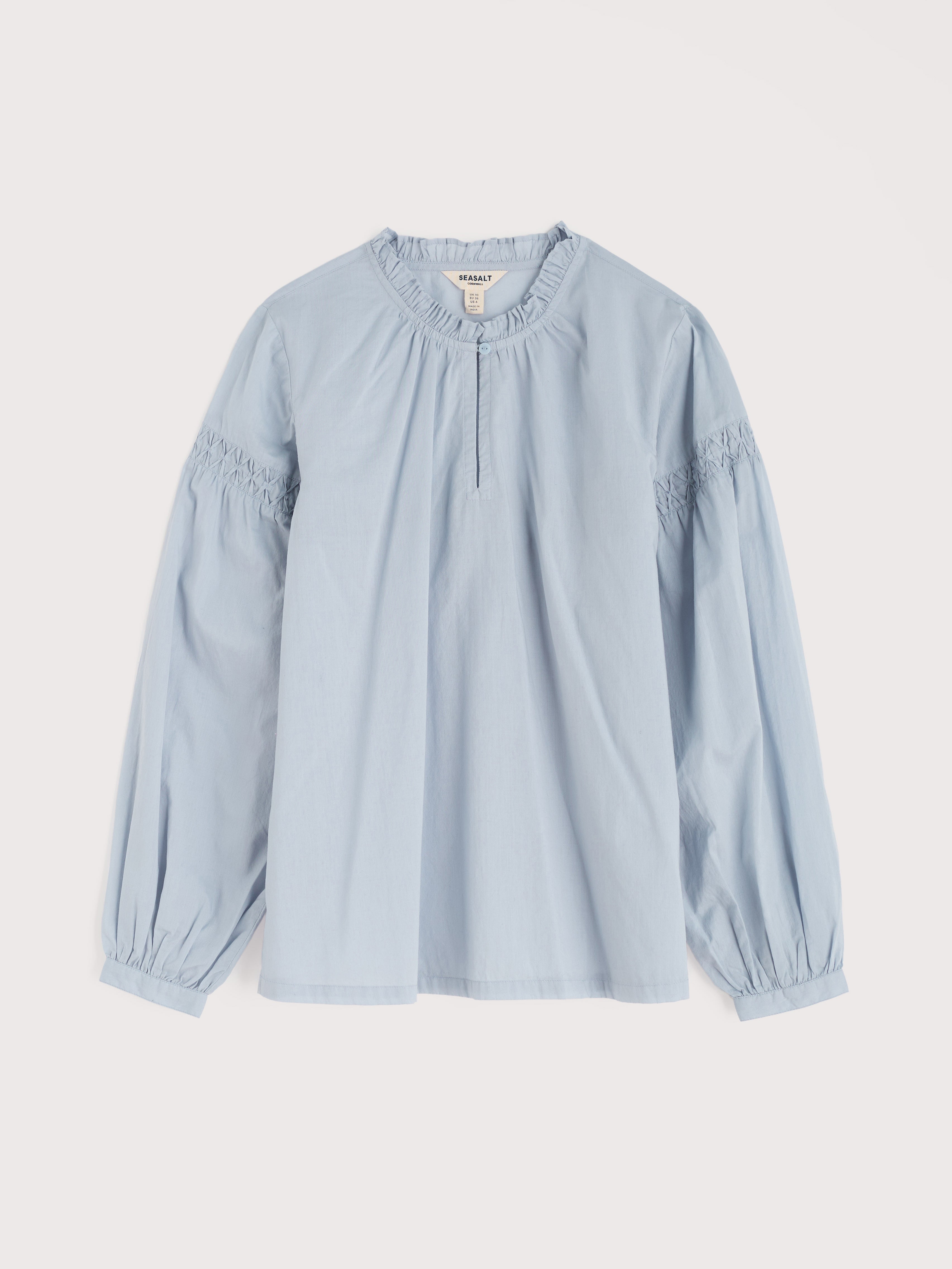Seasalt Gwel Long Sleeve Top Blue Fog