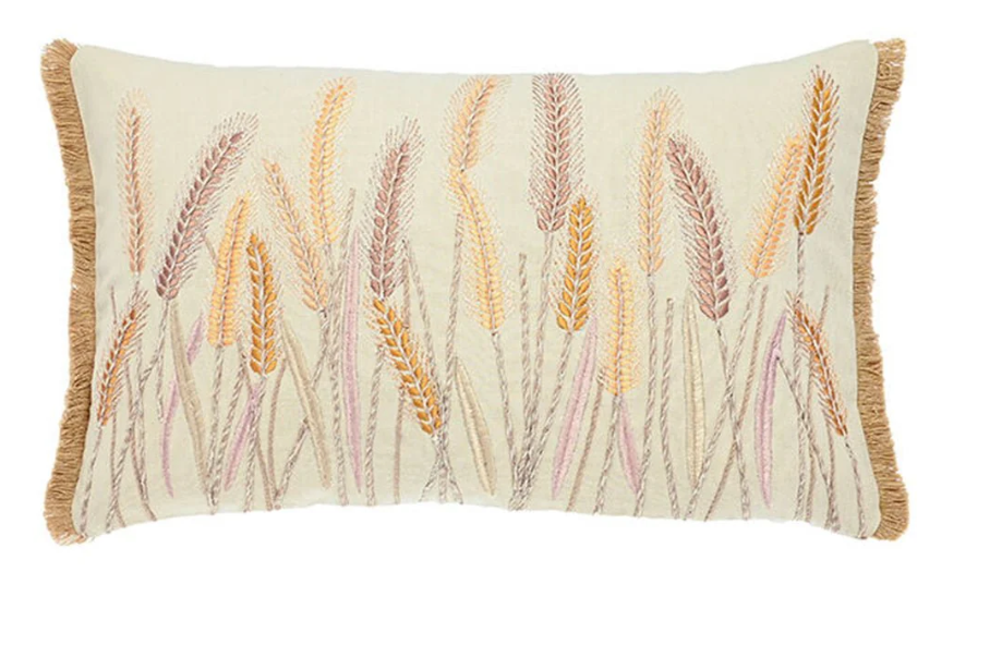 Walton & Co Embroidered Harvest  Cushion