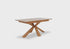 Harrogate Extending Oak Dining Table Wooden Leg