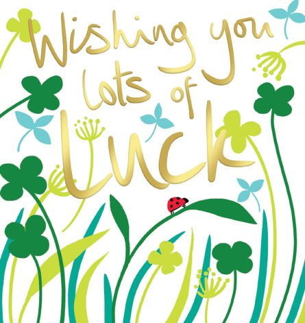 Wishing You Lots Of Luck Card by Lucilla Lavender