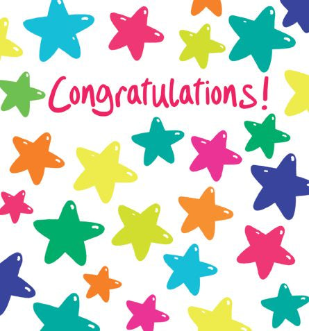 Congratulations Stars Card by Lucilla Lavender