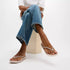 FitFlop iQushion Multi-Crystal Ergonomic Flip-Flops All Nude Rose
