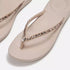 FitFlop iQushion Multi-Crystal Ergonomic Flip-Flops All Nude Rose