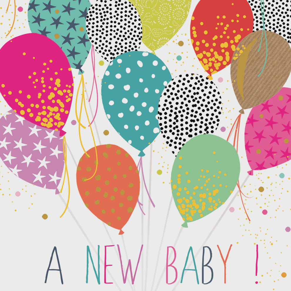 New Baby Balloons By Portfolio Cards