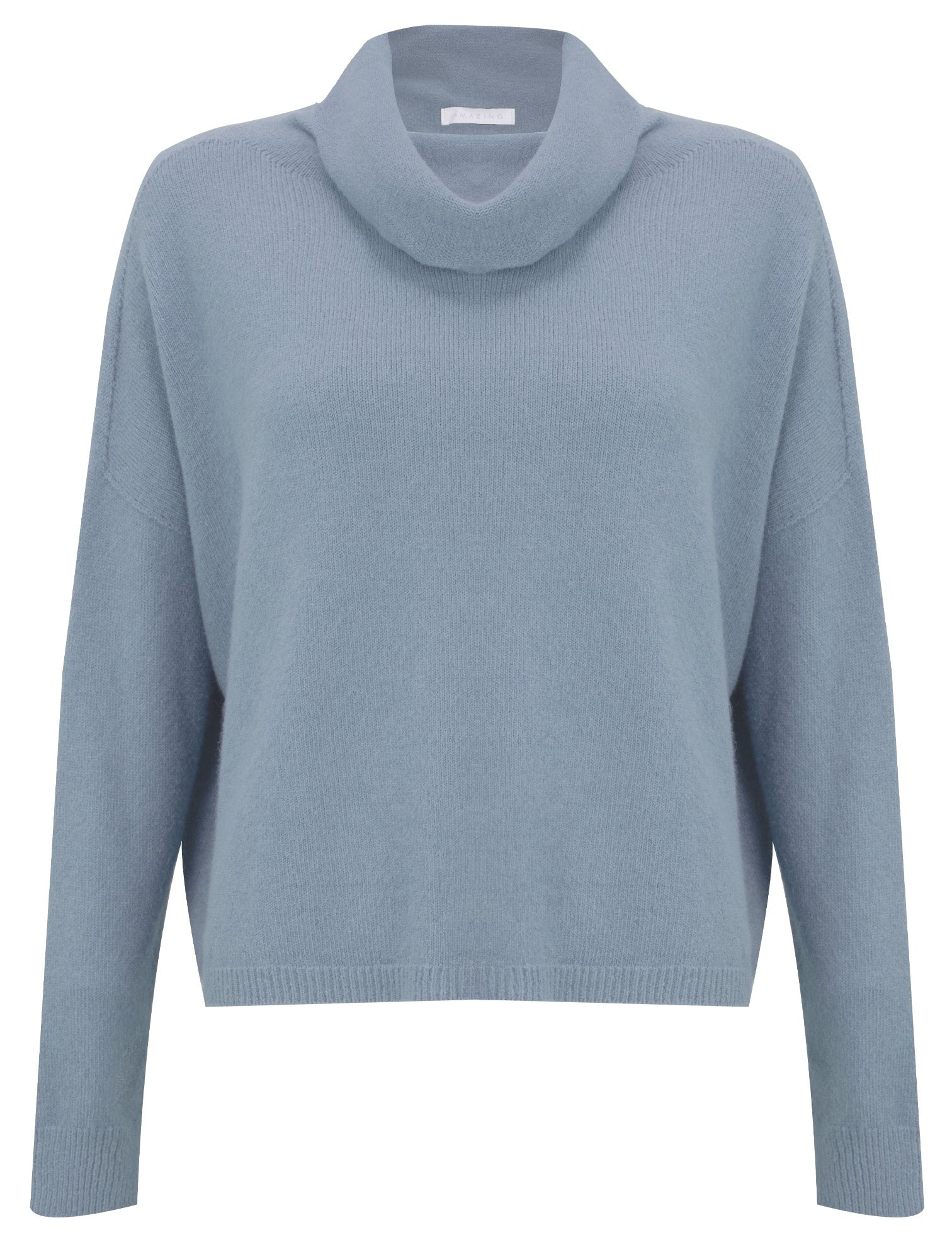 Amazing Woman Jannie Supersoft Cowl Boxy Knit Cloud