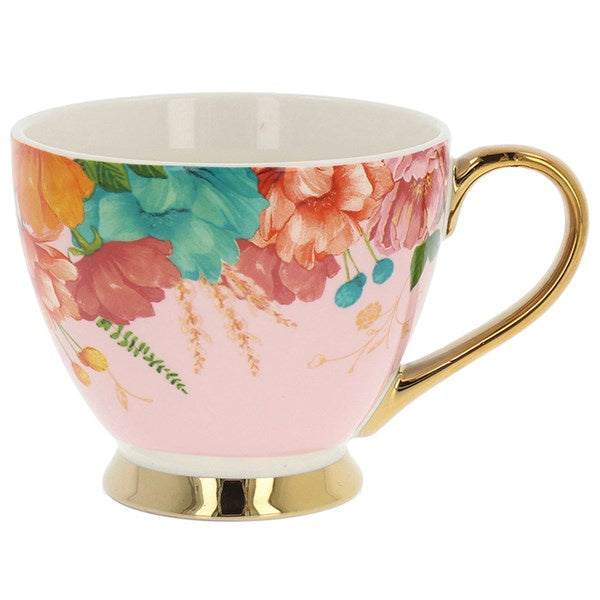 Luxe Jewel Mug Pink Floral