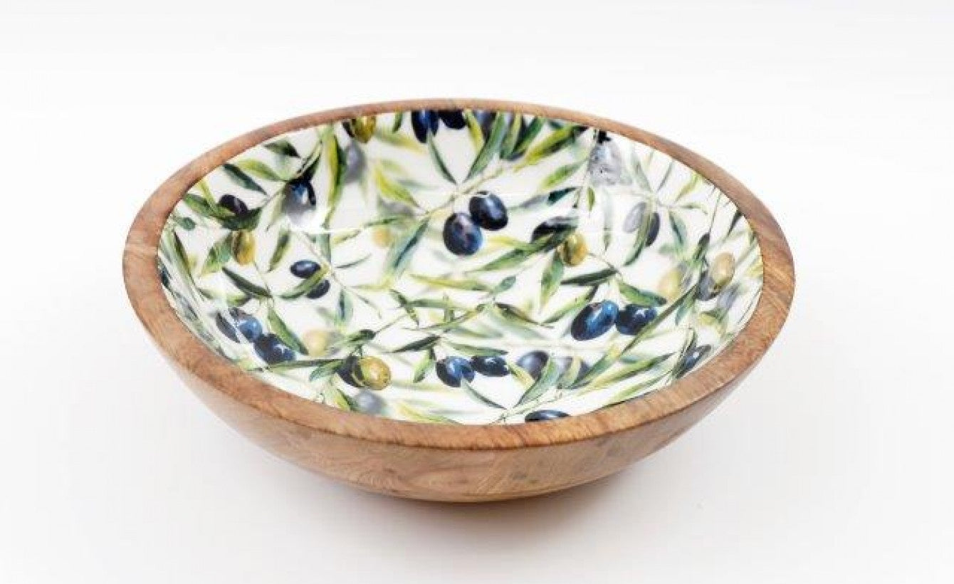 25 cm Olive Enameled Bowl