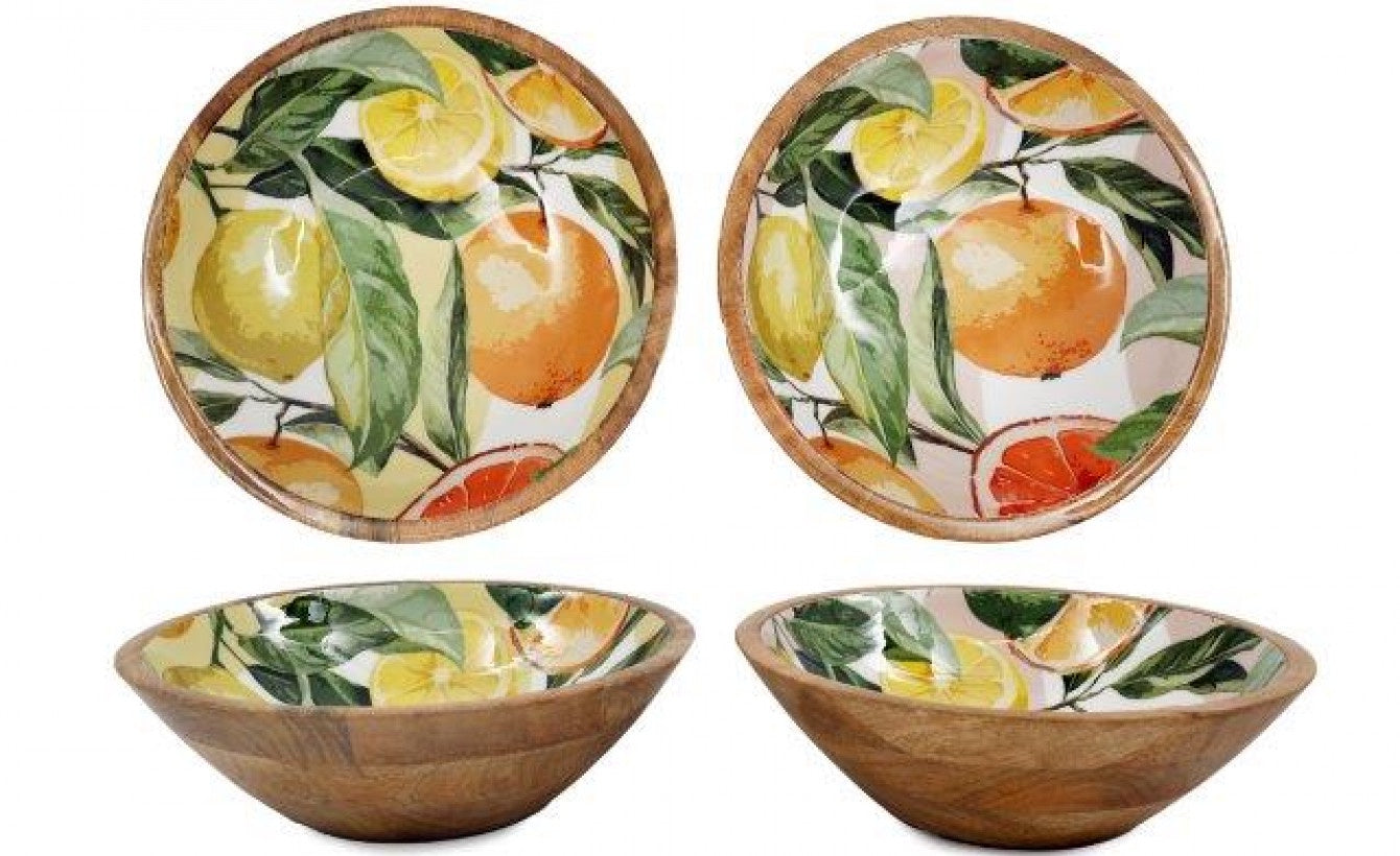 25 cm Citrus Enamel Bowl