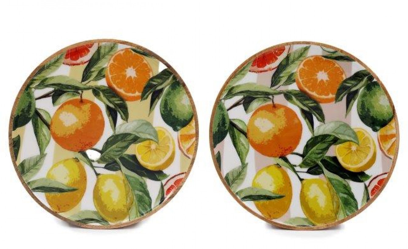 35 cm Citrus Enameled Plate