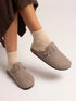 Lunar Ruthie Mink Mule Slipper