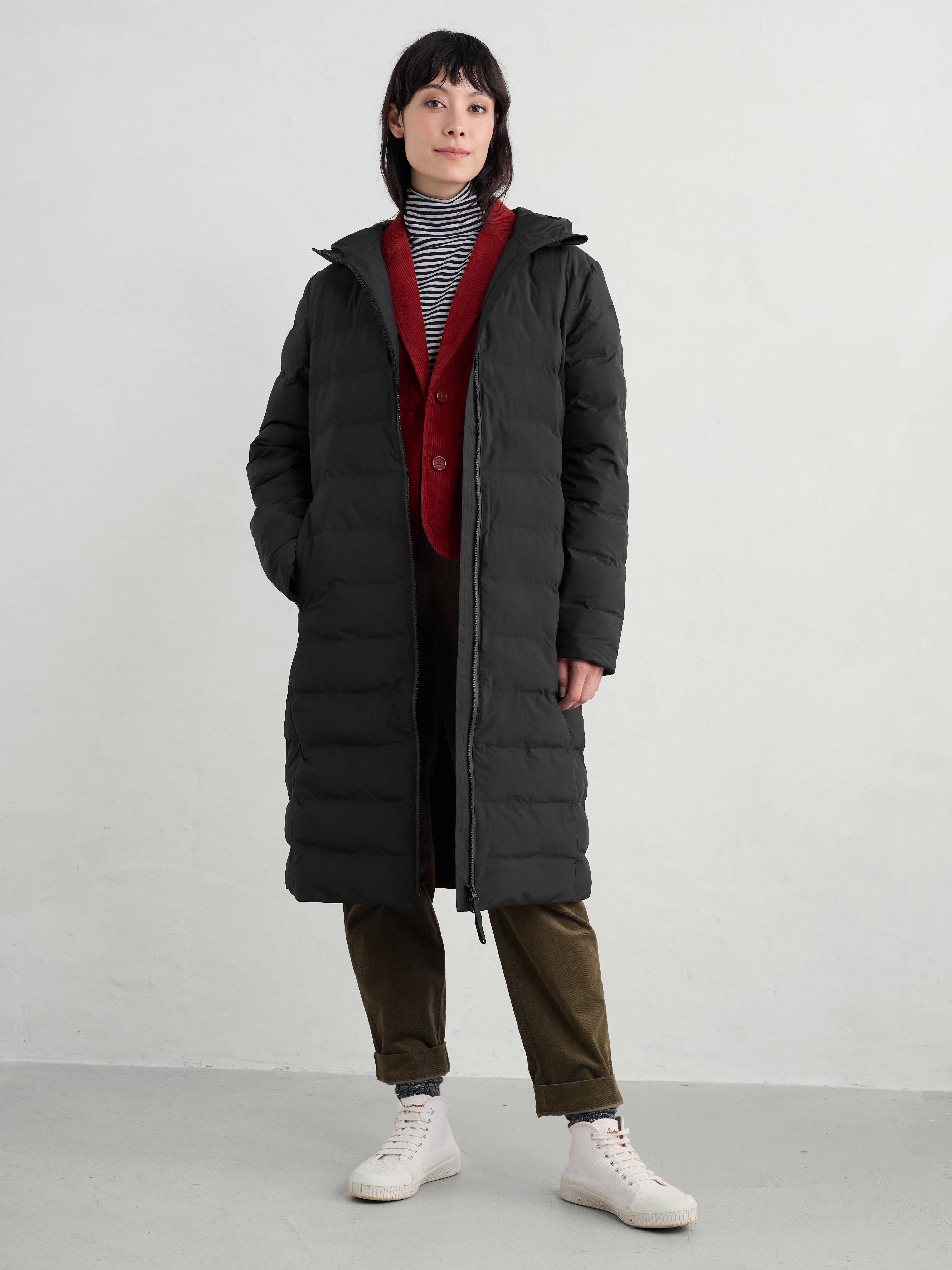 Seasalt Keser Waterproof Puffer Coat Black