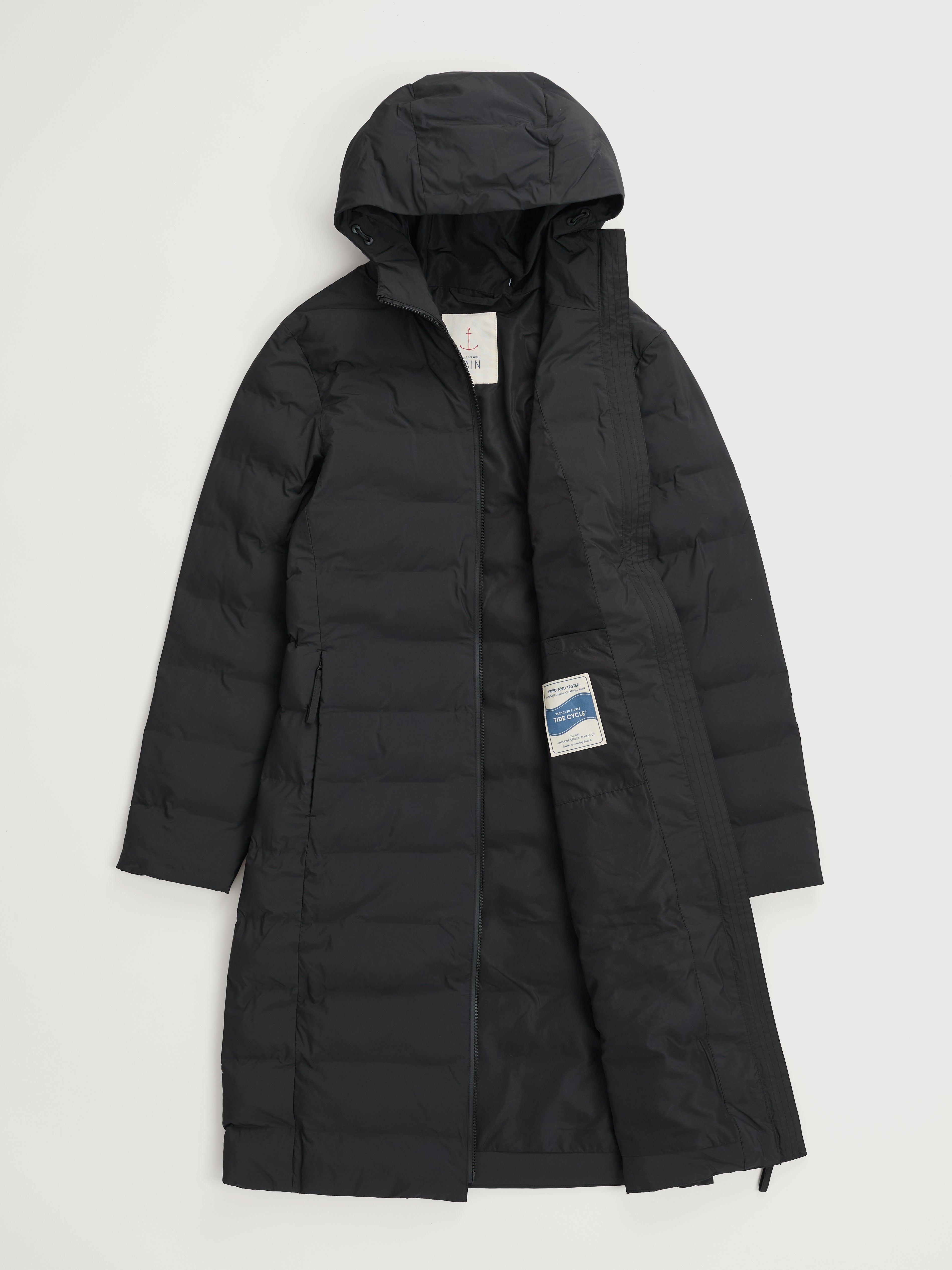Seasalt Keser Waterproof Puffer Coat Black