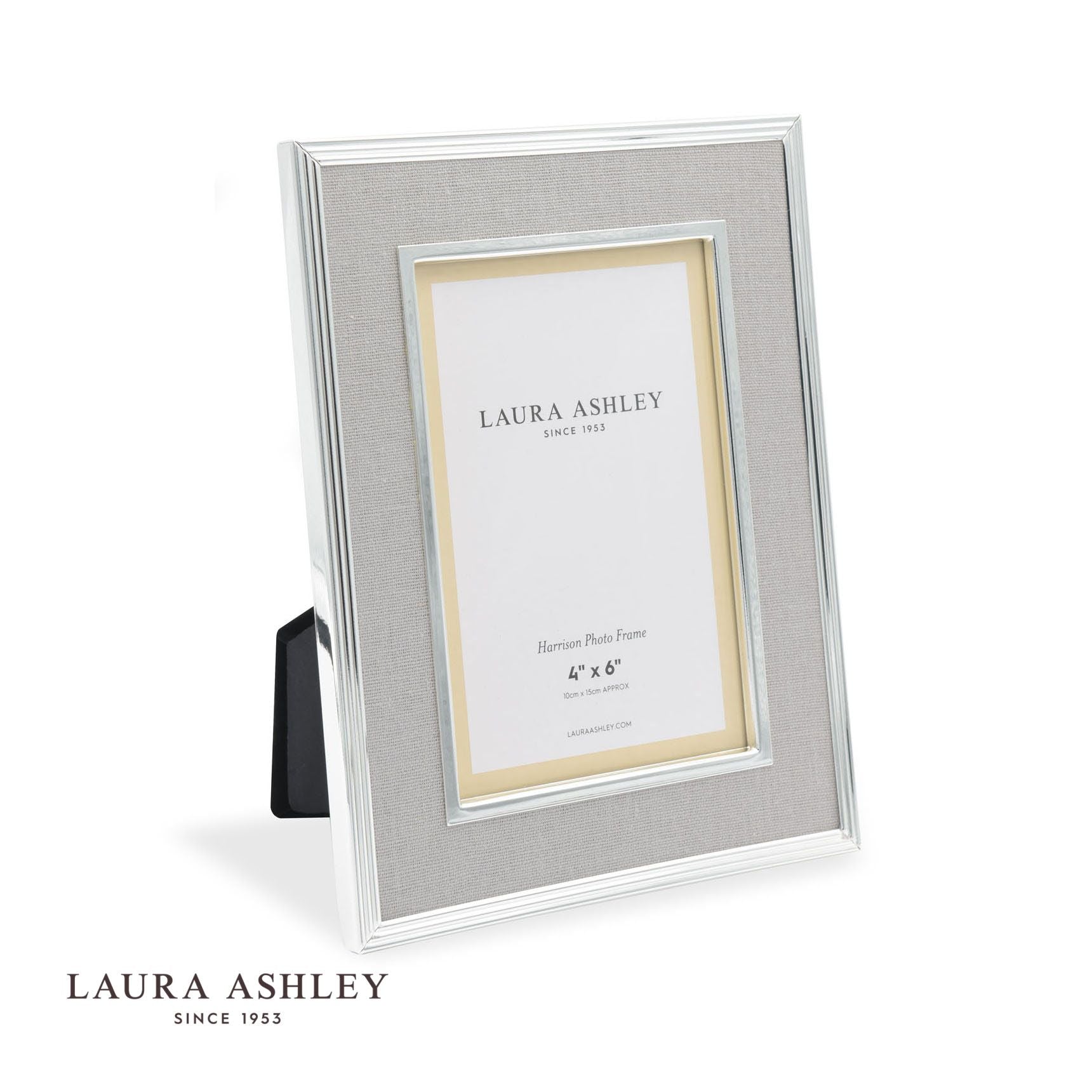 Laura Ashley Harrison 4 x 6 Charcoal Photo Picture  Frame