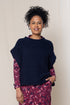 Lily & Me Tabitha Button Poncho Navy