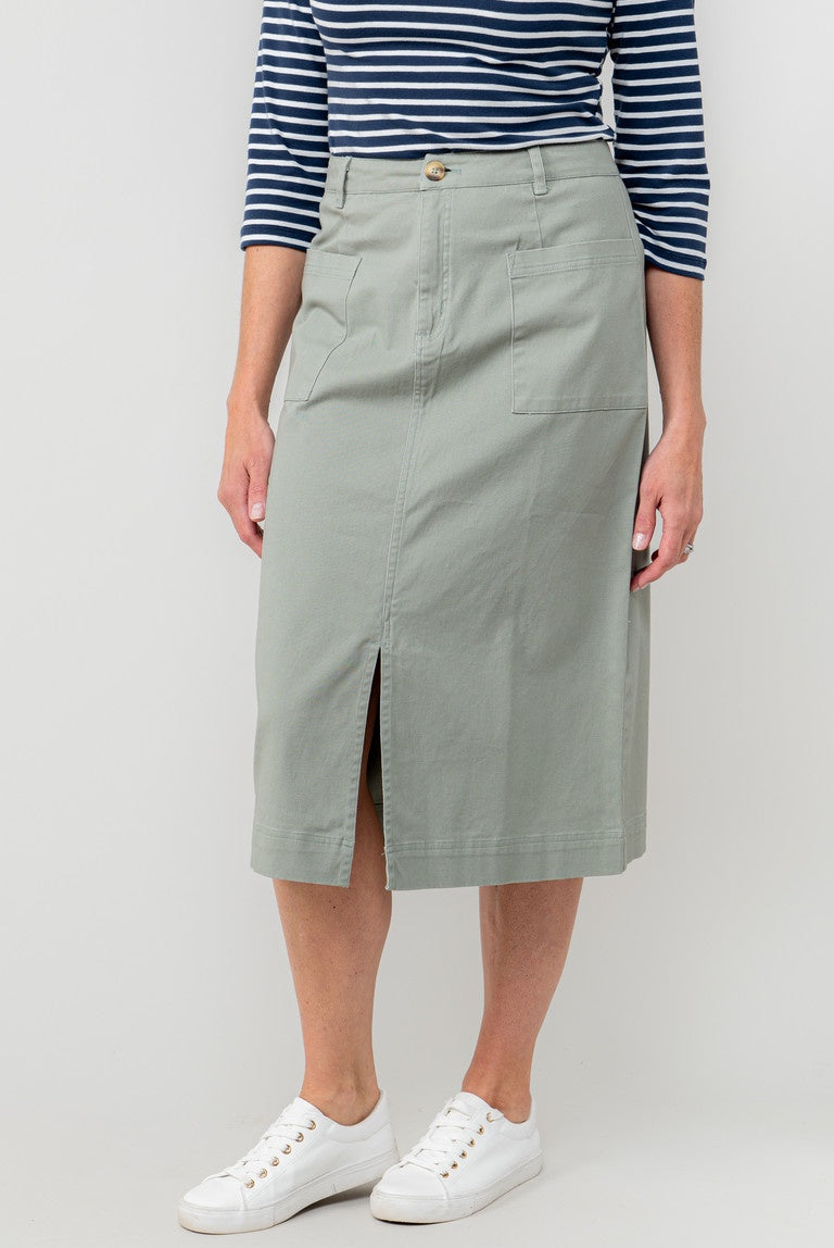 Lily & Me Penrose Skirt Twill Sage