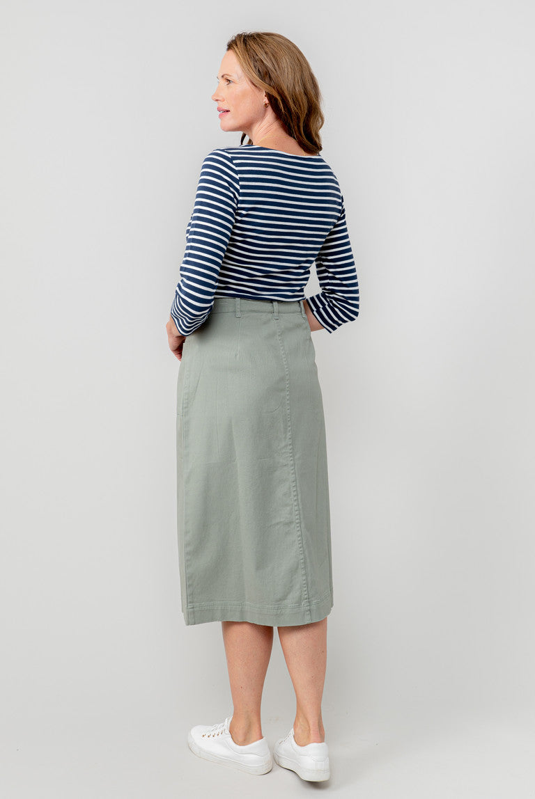 Lily & Me Penrose Skirt Twill Sage