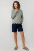 Lily & Me Marine Stretch  Shorts Navy Twill