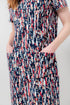 Lily & Me Calcot Stretch Jersey Pocket Dress Navy