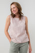 Lily & Me Cora Vest Jacquard Cotton Soft Pink