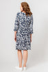 Lily & Me Uplands Dress 3/4 Sleeve Prairie Navy