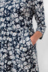 Lily & Me Uplands Dress 3/4 Sleeve Prairie Navy