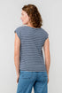 Lily & Me Sway Striped Cotton Jersey T-shirt Navy/Ecru