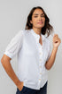 Lily & Me Ceris Blouse Broderie Plain White