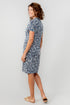 Lily & Me Elmore  Printed Cotton Jersey Shirt Dress Navy