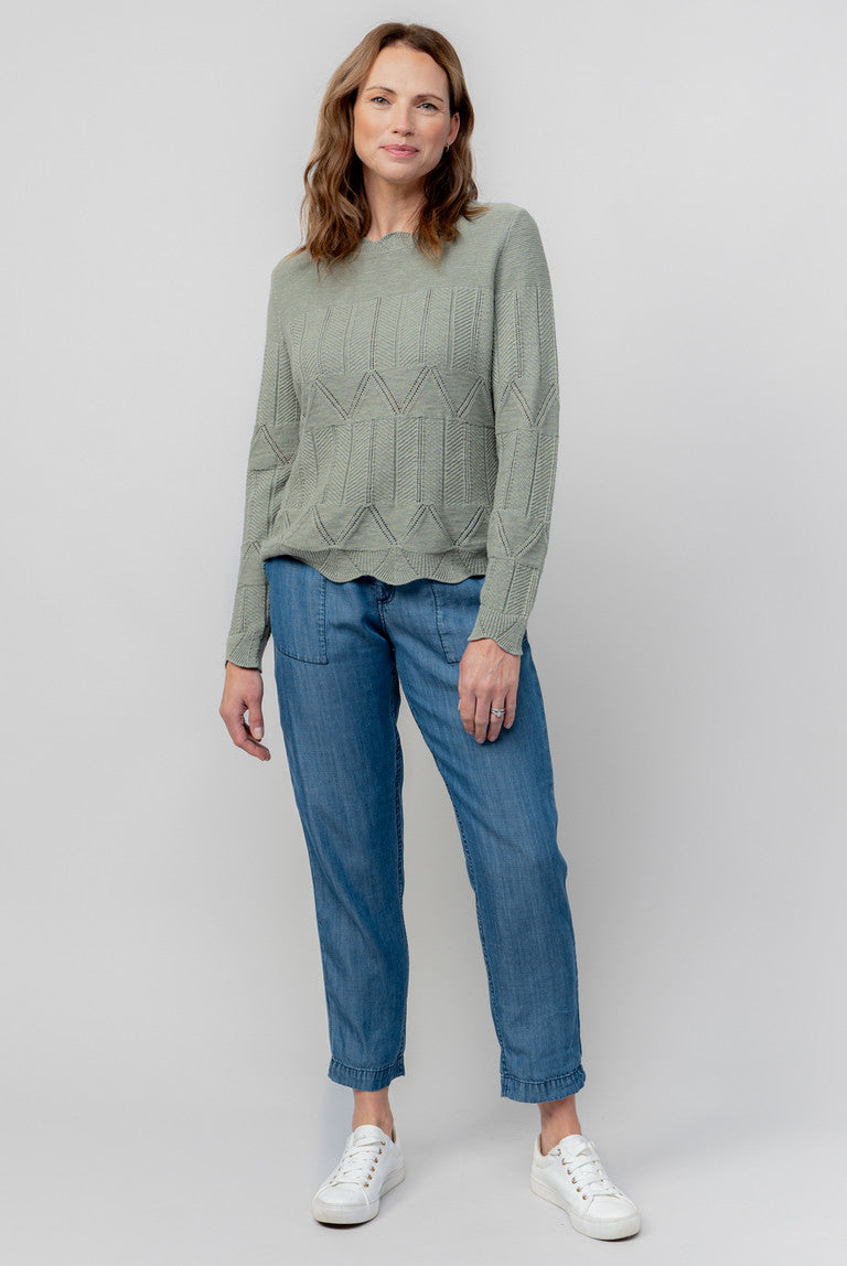 Lily & Me Rosie Jumper Plain Sage