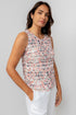 Lily & Me Shell Vest Ditsy Print White