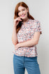 Lily & Me Saltgrass Shirt Ditsy Print White