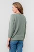 Lily & Me Laburnum Knitted Batwing Top Sage