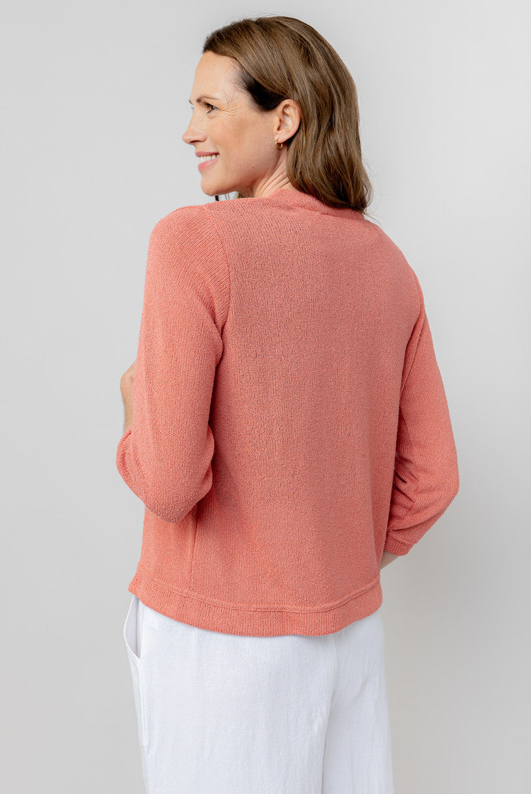 Lily & Me Shore Summer Knit Cardi Antique Rose